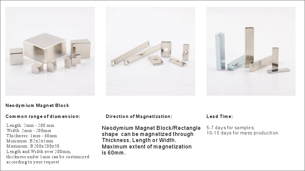 12000 Gauss 16000 Gauss Magnet Rods N52 Neodymium Magnetic Bar