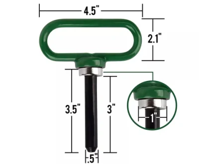 Magnetischer Kupplungsstift – Anhängerkupplungsstifte für Rasenmäher – extrem starker Neodym-Magnet-Anhänger-Torstift