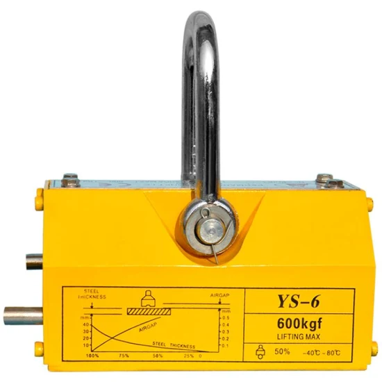 Manueller Hebemagnet. Handbetriebener Permanent-Magnetheber, 600 kg